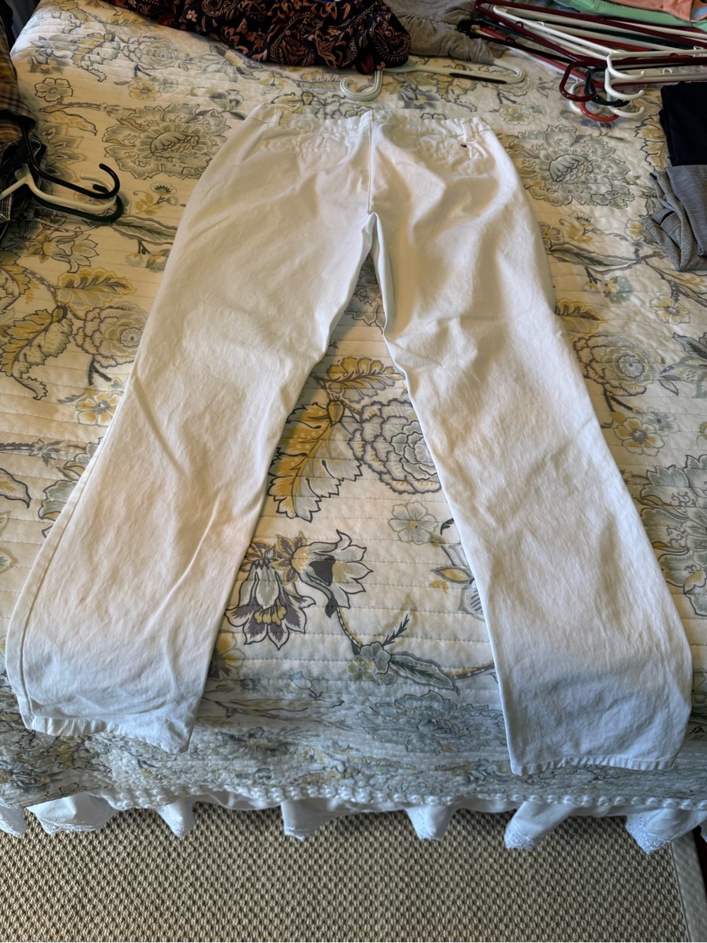 Tommy Hilfiger Straight Leg White Pants - Picture 1 of 3